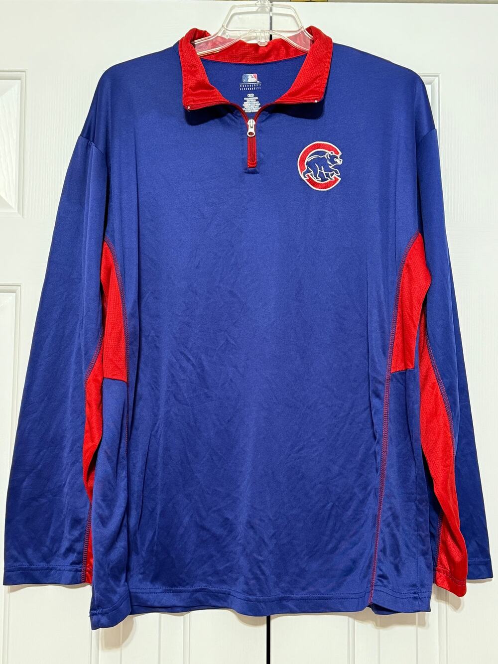 MLB Chicago Cubs 1/4 Zip Pullover, Men's, Size XLT
